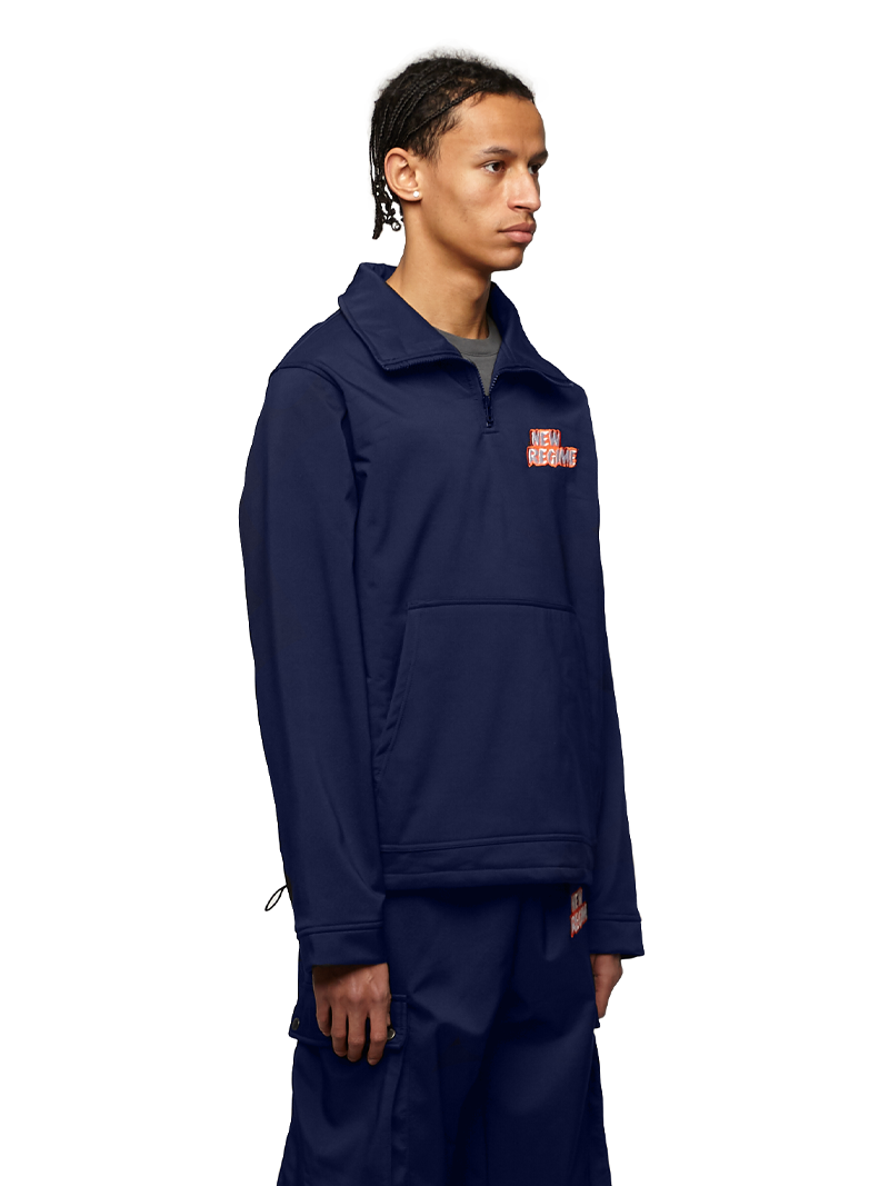 Fleece-Lined Logo Pullover